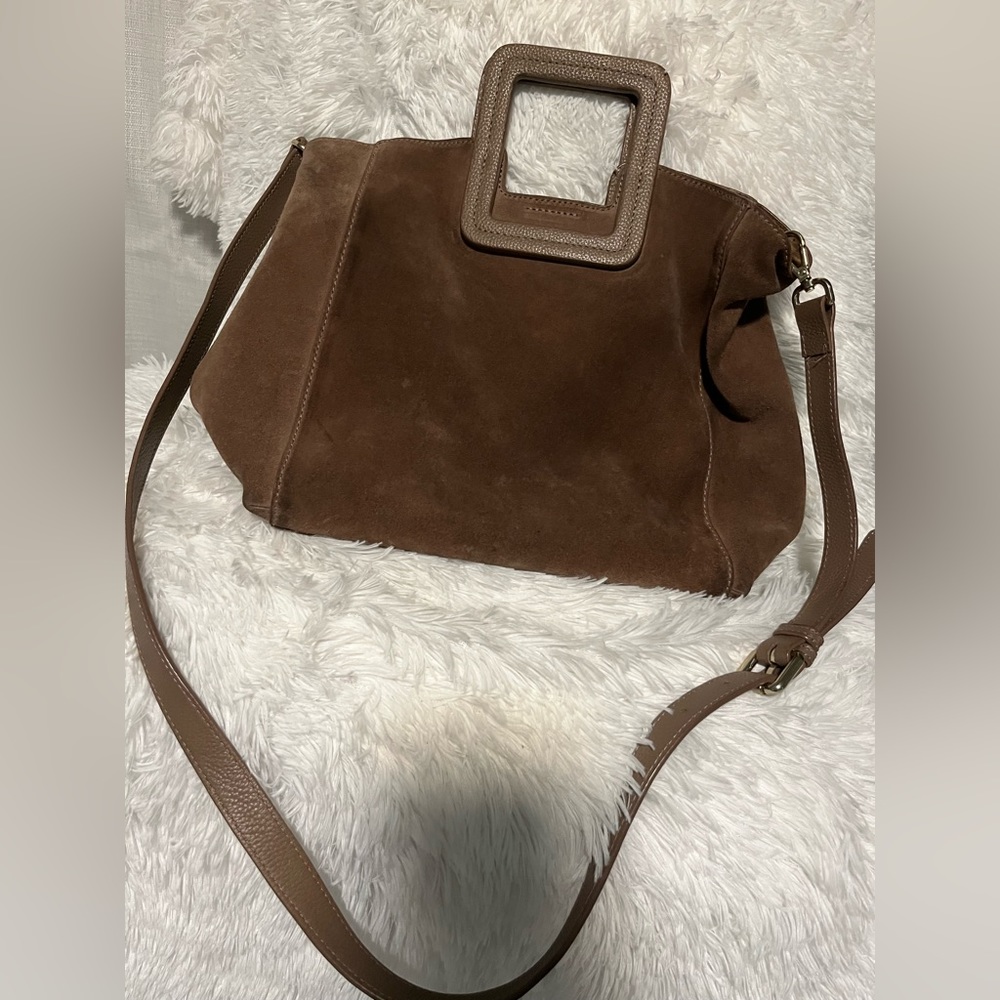 TMRW studio Milano suede clutch bag